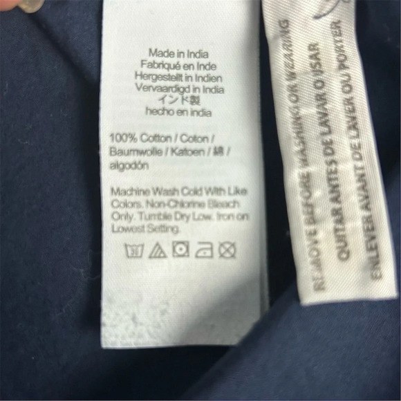 J. Crew Women's Size 6 Blue Polka Dot Ruffle Neck Button-Up Shirt - Picture 8 of 11